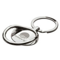 Chrome Bottle Opener Key Ring w/ Split Ring